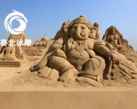 金山城市沙灘藝術(shù)節(jié)「賽北冰雕」